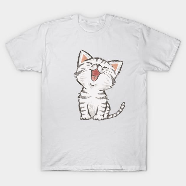 American Shorthair happy cat T-Shirt by sanogawa